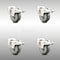 Service Caster 3 Inch 316SS Gray Polyurethane Swivel Bolt Hole Caster Set with Lock Brake SCC SCC-SS316BHTTL20S314-PPUB-4 - alternate 1